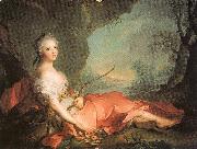Jean Marc Nattier Marie-Adlaide of France as Diana oil